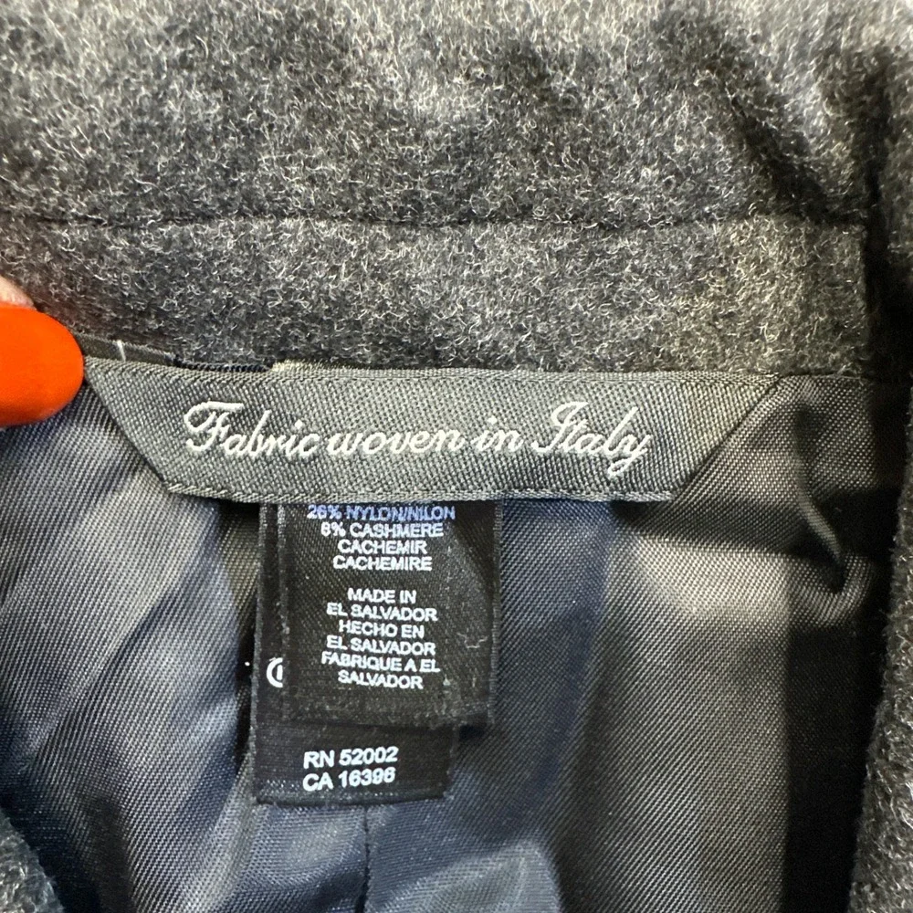 Claiborne Mens Blazer 36R Grey Wool Cashmere Blend Sport Coat Jacket Italy NEW‎